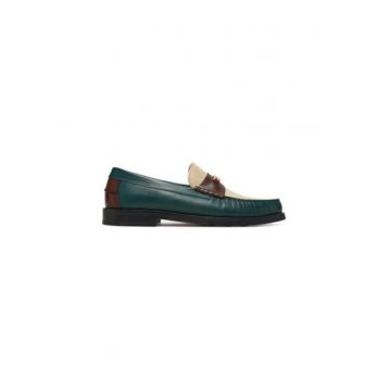 Mocasini barbati  ROMA - Piele naturala - Verde