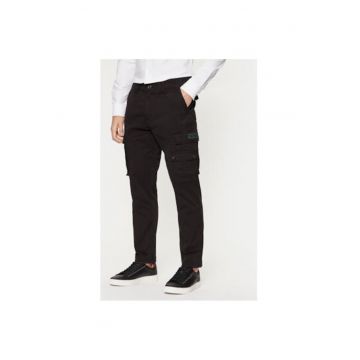 Pantaloni barbati Bumbac - Negru Pantaloni barbati Bumbac - Negru