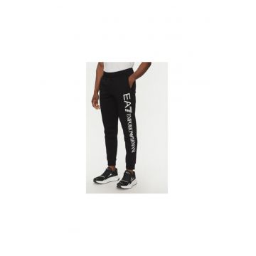 Pantaloni de trening barbati Ea7 Emporio Armani - 7M000572 AF10377 - Bumbac/Poliester - 3XL INTL - Negru