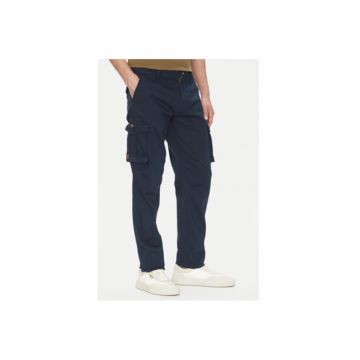 Pantaloni din material textil barbati  251PA1658CT3511 - Sintetic - 54 EU - Bleumarin