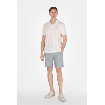 Pantaloni scurti din in cu snur in talie
