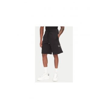 Pantaloni scurti sport barbati  78OADT07 CF500 - Bumbac - L INTL - Negru