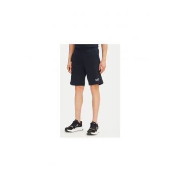 Pantaloni scurti sport barbati Ea7 Emporio Armani - 8NPS65 PJVRZ - Bumbac - 2XL INTL - Bleumarin