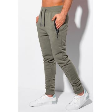 Pantaloni sport skinny cu buzunare cu fermoar