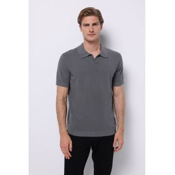 Pulover cu maneci scurte - Gri inchis