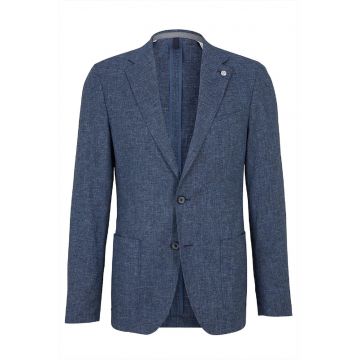 Sacou regular fit cu inchidere la un singur rand de nasturi STR2