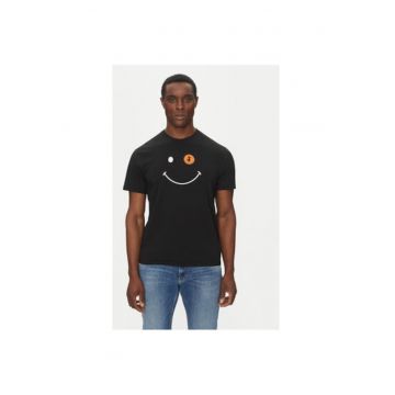 Tricou barbati  DT1197M-BESY20 - Bumbac organic - Negru