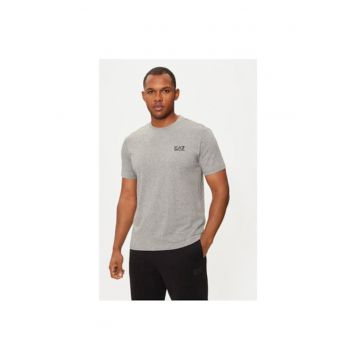 Tricou barbati Ea7 Emporio Armani - 8NPT25 PJVPZ - Bumbac - Gri