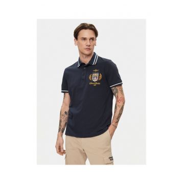 Tricou polo barbati  241PO1764P199 - Bumbac - S INTL - Bleumarin
