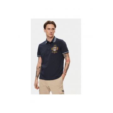 Tricou polo barbati  241PO1764P199 - Bumbac - S INTL - Bleumarin