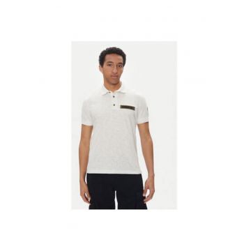 Tricou polo barbati  251PO1865J680 - Bumbac - Alb