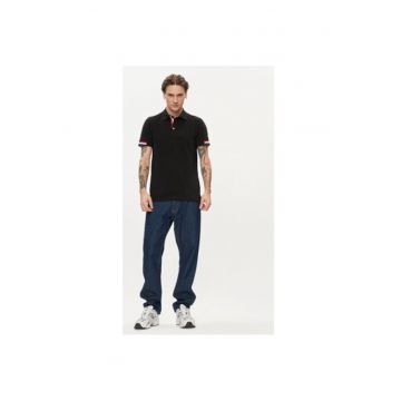 Tricou polo barbati  M4510L-T2649 - Bumbac - XL INTL - Negru