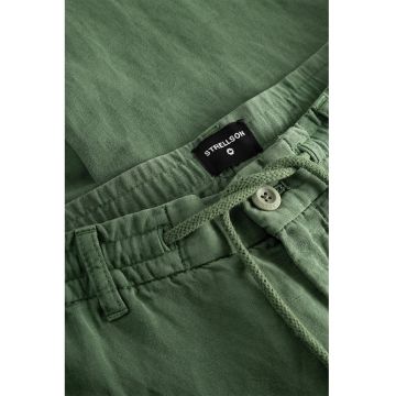 Pantaloni regular fit cu elastic in talie si buzunare laterale