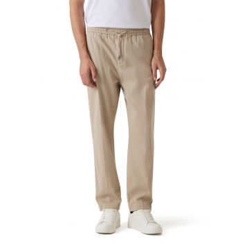 Pantaloni relaxed-fit cu snururi
