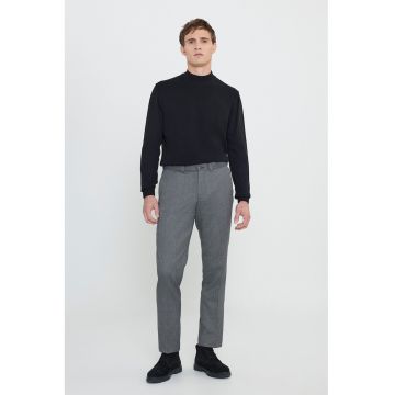 Pantaloni relaxed fit cu talie elastica