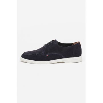 Pantofi derby de piele intoarsa