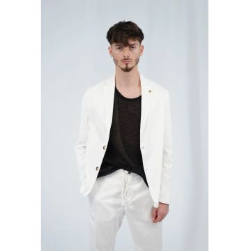 Sacou fara dublura - de vara cu buzunare aplicate