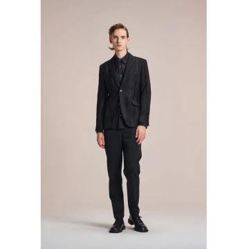 Sacou regular fit cu buzunare frontale
