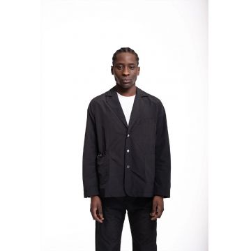 Sacou regular fit - cu buzunare frontale duble si inchidere prin capse