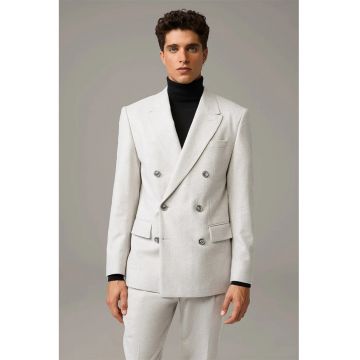 Sacou regular fit cu inchidere la doua randuri de nasturi