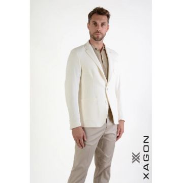 Sacou regular fit - cu inchidere la un singur rand de nasturi