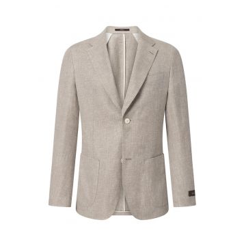 Sacou regular fit cu inchidere la un singur rand de nasturi