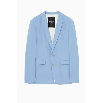 Sacou regular fit cu inchidere la un singur rand de nasturi - Albastru -