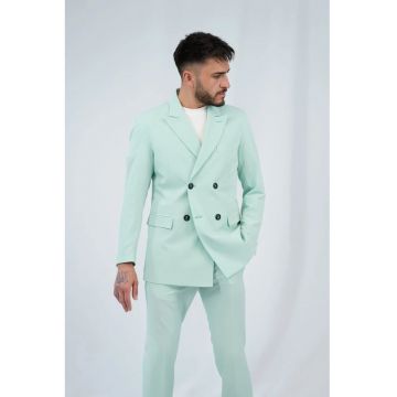 Sacou regular fit pastelat
