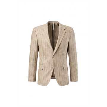 Sacou slim-fit cu inchidere la un singur rand de nasturi STR1