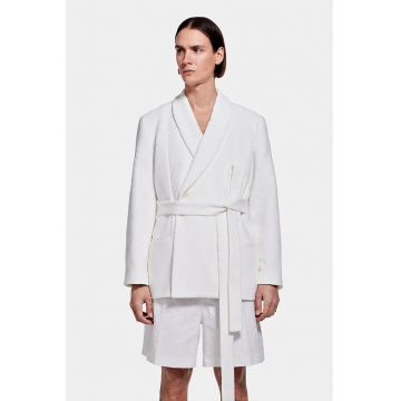 Sacou tip kimono - cu cordon in talie