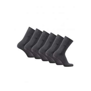 Set de sosete lungi cu detaliu logo - 6 perechi