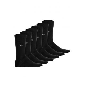 Set de sosete lungi cu detaliu logo - 6 perechi