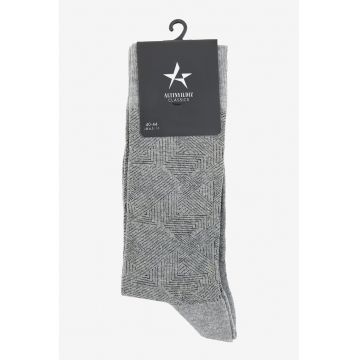 Sosete lungi cu model geometric