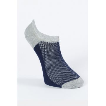 Sosete pana la glezna cu model colorblock