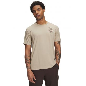 Tricou cu logo si imprimeu pe spate Sports