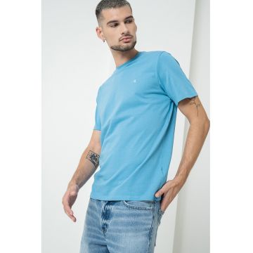 Tricou de bumbac cu logo discret