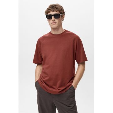 Tricou relaxed fit din in si bumbac