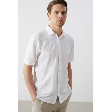 Camasa regular-fit cu maneci scurte Vision - Alb murdar
