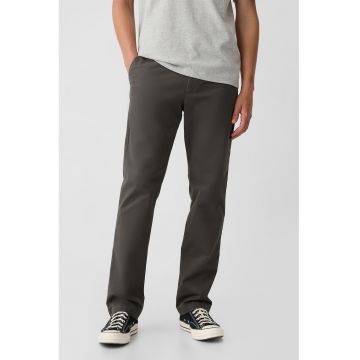 Pantaloni drepti cu buzunare oblice