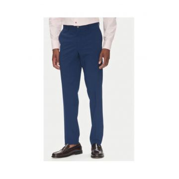 Pantaloni pentru barbati -  poliester/viscoza - albastru