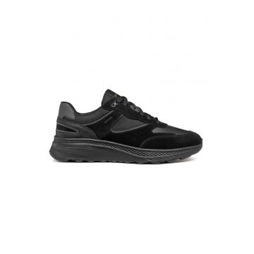Pantofi sport cu garnituri din piele si piele intoarsa