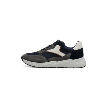 Pantofi sport cu insertii din piele intoarsa