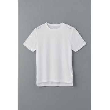 Tricou cu decolteu la baza gatului si model uni