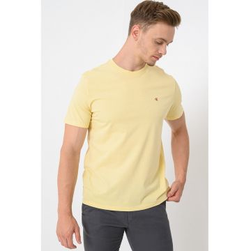 Tricou de bumbac cu logo discret