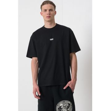 Tricou de bumbac cu logo Nalono