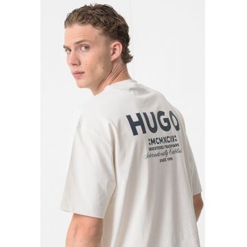 Tricou de bumbac cu logo Nalono