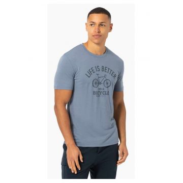 Tricou din lana pentru barbati SN - Better bike gri - marimea
