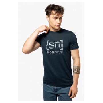 Tricou din lana pentru barbati SN – Grid logo