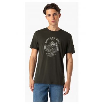 Tricou din lana pentru barbati SN – Landi negru marimea