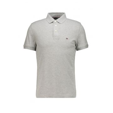 Tricou polo slim fit din amestec de bumbac organic